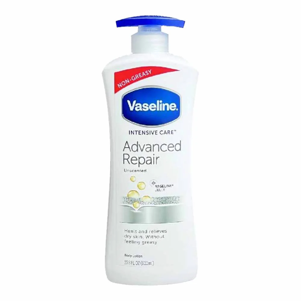 Vaseline - Intensive Care, Advanced Repair, Non-Greasy Lotion, Unscented - 20.3 Oz - 4 Pack - Image 2