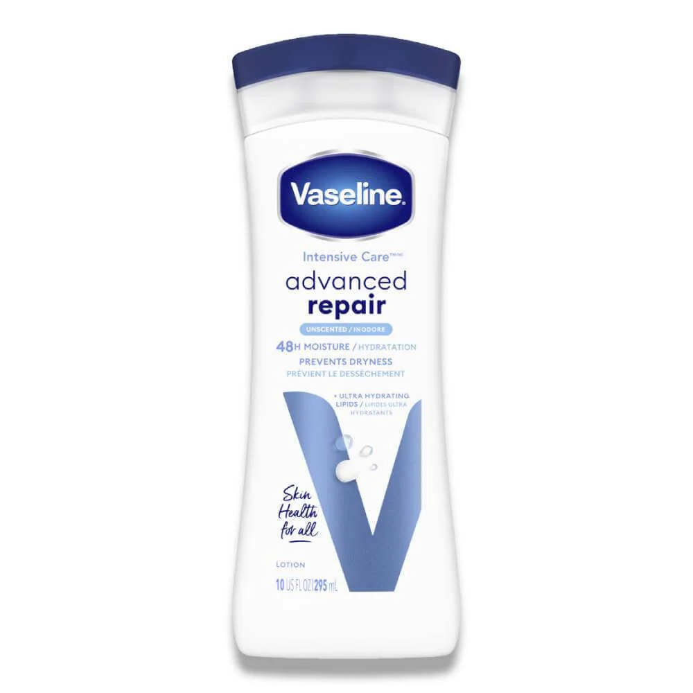 Vaseline - Intensive Care, Advanced Repair Unfragranced Body Lotion 10 oz - 6 Pack - Image 2