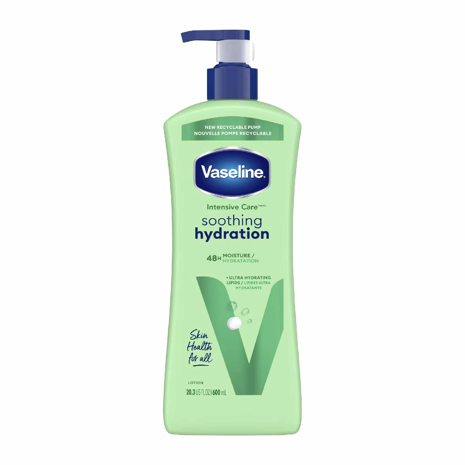 Vaseline Intensive Care Body Lotion Soothing Hydration, 2pk/20.3oz + Bonus Bottle 10oz - Image 3