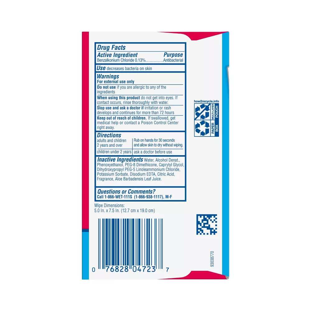 Wet Ones - Antibacterial Hand Wipes Singles - Fresh Scent - 24 Ct - 10 Pack - Image 6