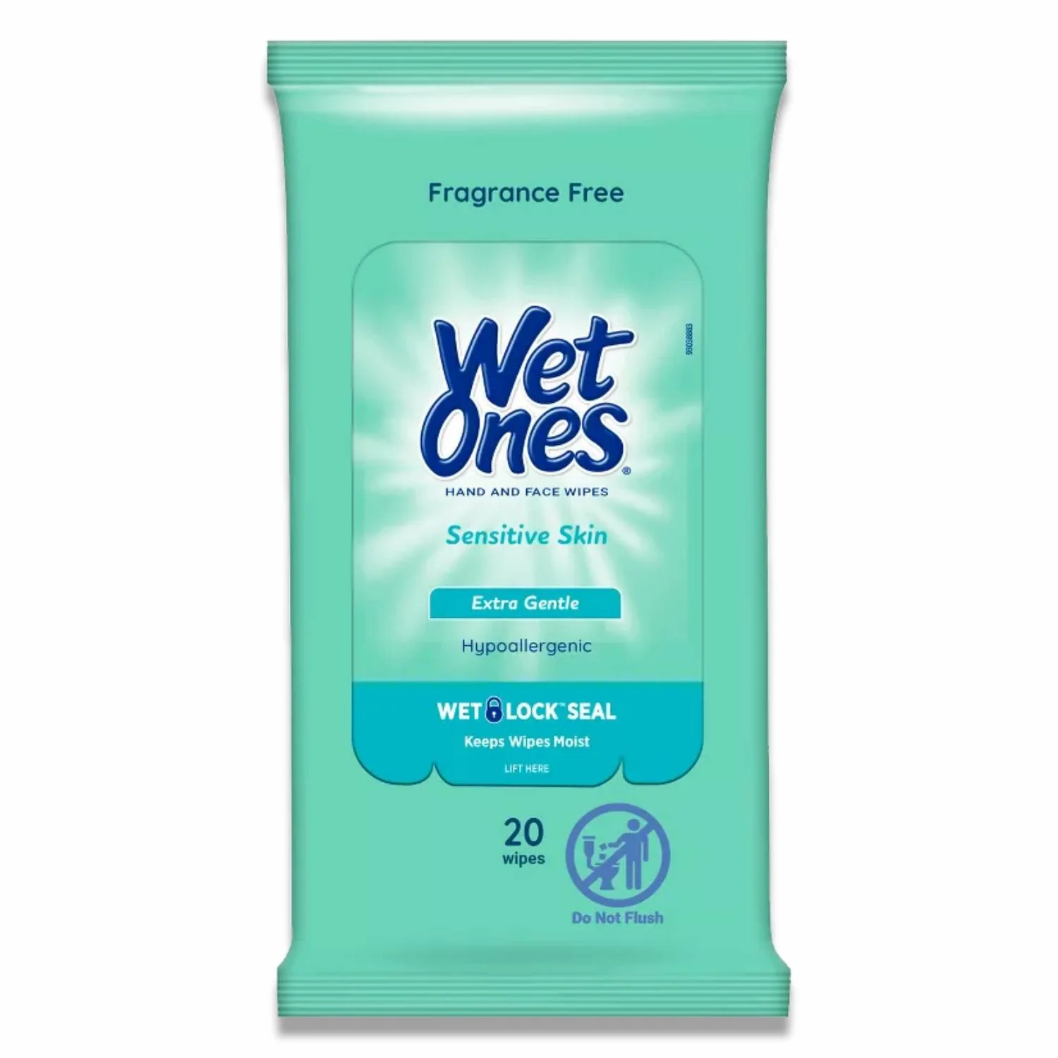 Wet Ones - Sensitive Skin Hand Wipes Travel Pack, Fragrance Free - 20 Ct - 10 Pack - Image 2