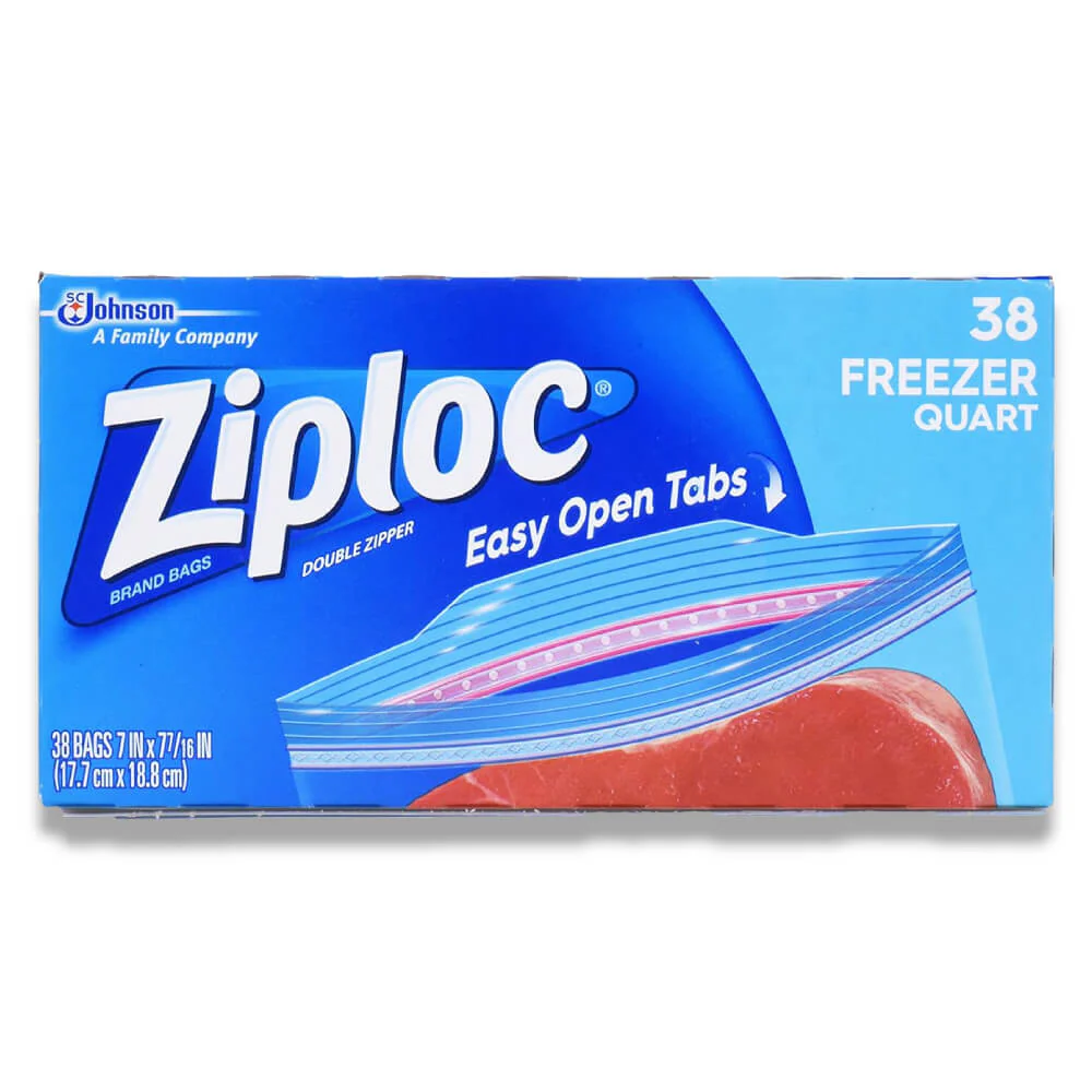 Ziploc - Freezer Bags, Quarter  - 38 Count - 9 Pack - Image 2