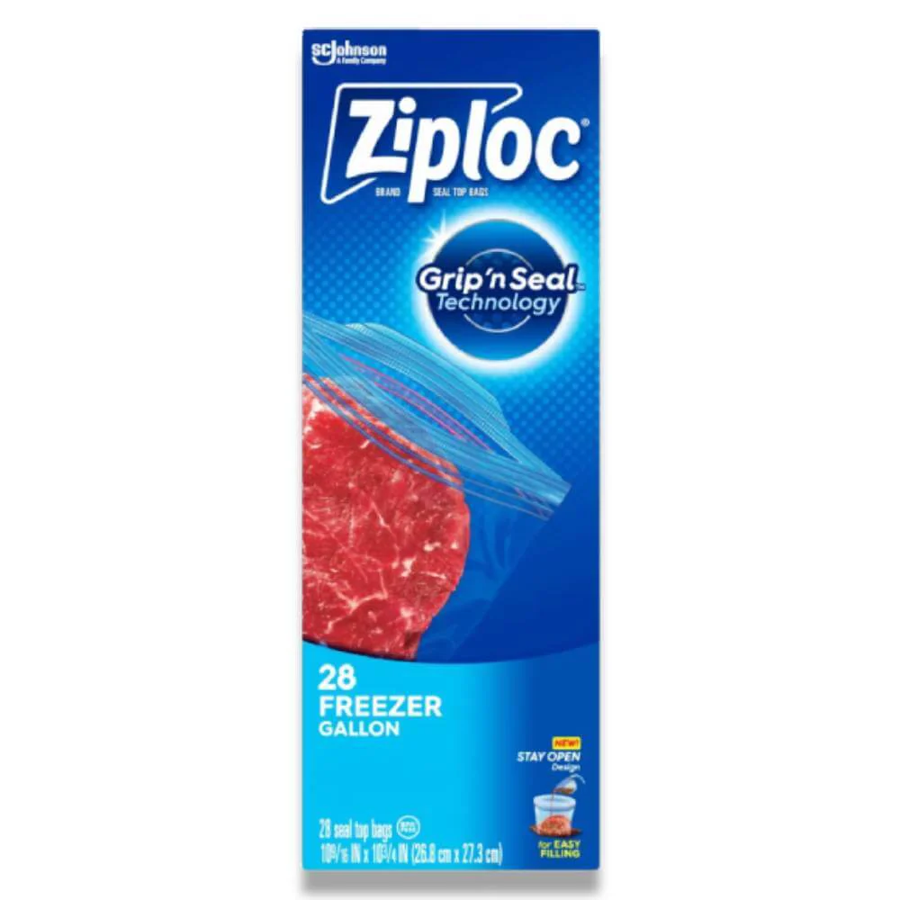 Ziploc - Freezer Gallon Bags with Grip 'n Seal Technology - 28 Ct - 9 Pack - Image 2