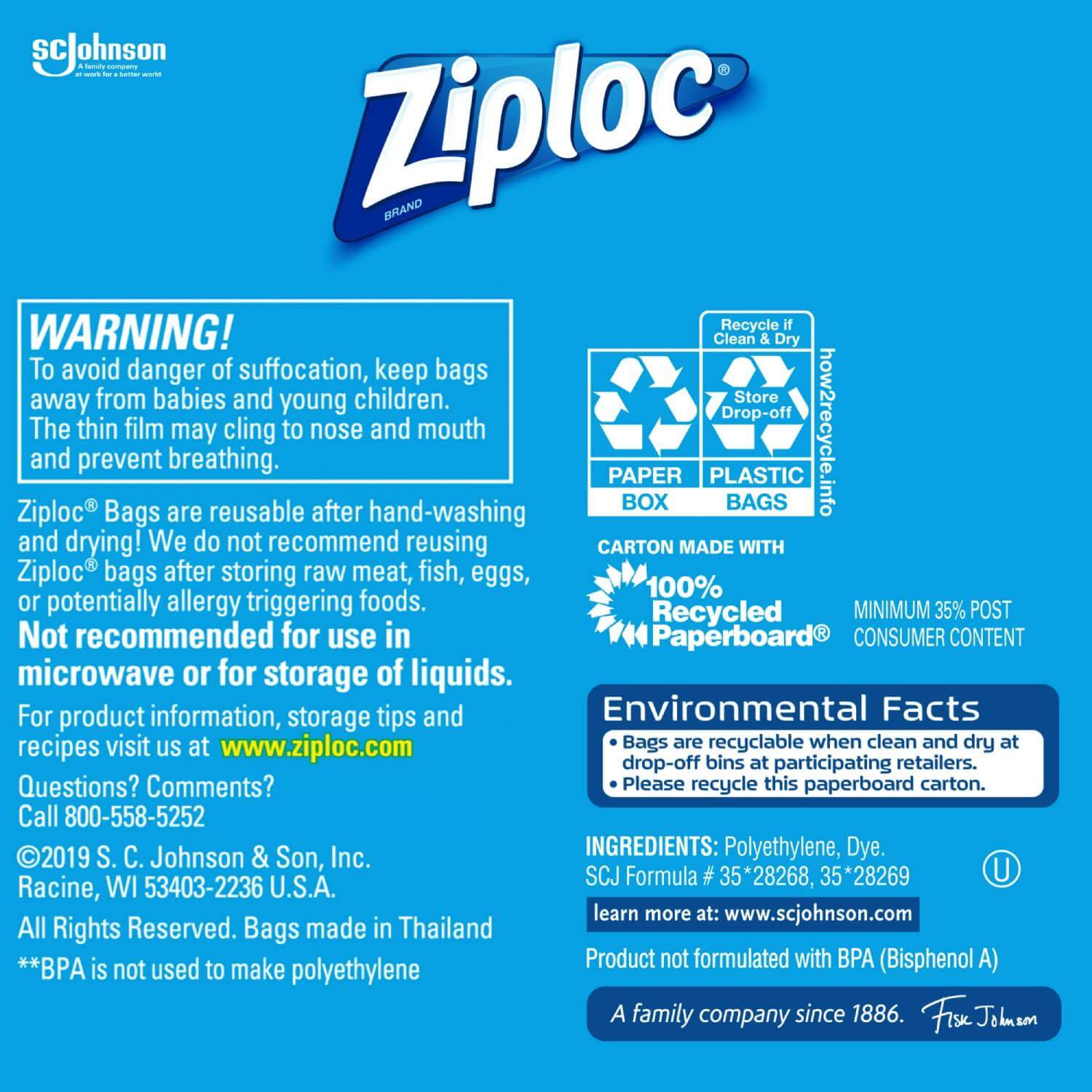 Ziploc - Snack Bags with Grip 'n Seal Technology  - 90 Ct - 12 Pack - Image 3